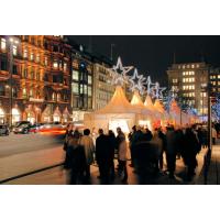 2390_4926 Weihnachtsmarkt am Jungfernstieg - weihnachtliche Beleuchtung - Sterne, Lichtsterne. | Adventszeit - Weihnachtsmarkt in Hamburg - VOL.1